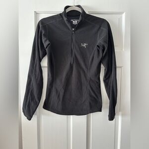 Arc’teryx Delta 1/2 Zip Polartec Black Long Sleeve Pullover Sweater